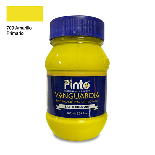 ACRÍLICA PINTO VANGUARDIA 709 - Amarillo Primario 100ML