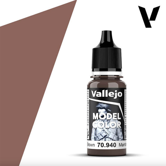 Pintura Acrílica - Vallejo Model Color 70.940 (Saddle Brown) - Marrón Cuero 18ml