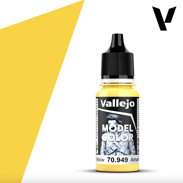 Pintura Acrílica - Vallejo Model Color 70.949 (Light Yellow) - Amarillo Claro 18ml