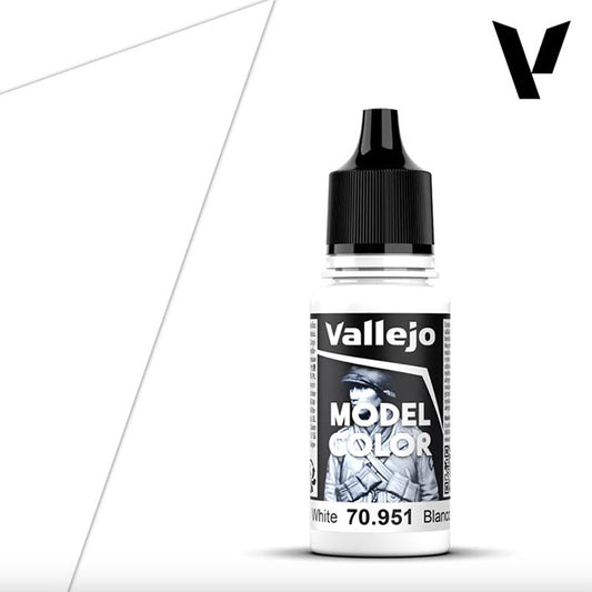 Pintura Acrílica - Vallejo Model Color 70.951 (White) - Blanco 18ml