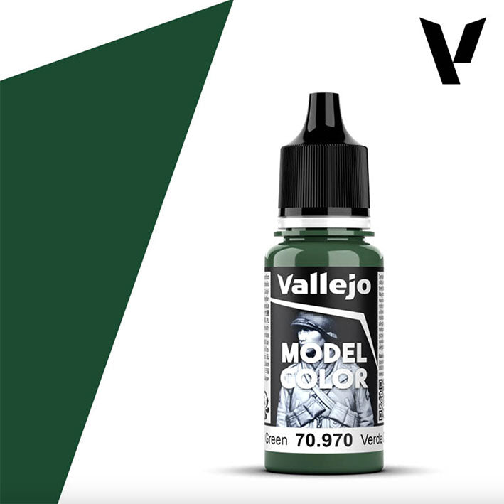 Pintura Acrílica - Vallejo Model Color 70.970 (Deep Green) - Verde Oscuro 18ml