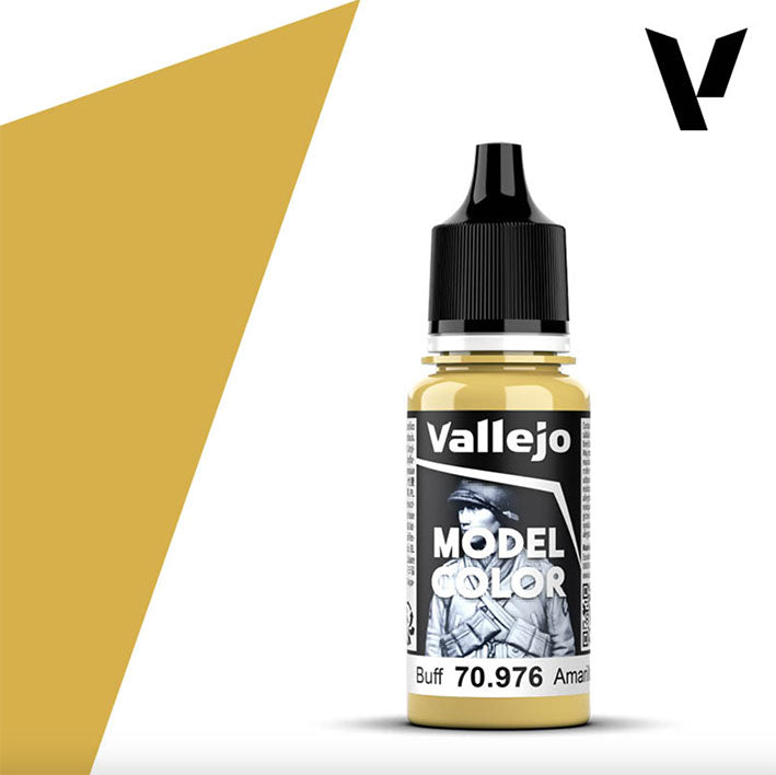 Pintura Acrílica - Vallejo Model Color 70.976 (Buff) - Amarillo Caqui 18ml