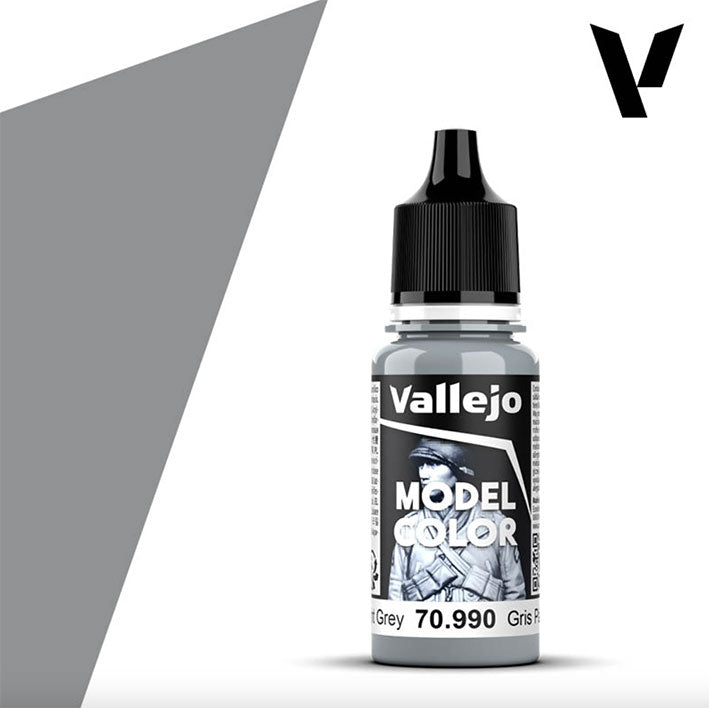 Pintura Acrílica - Vallejo Model Color 70.990 (Light Grey) - Gris Pálido 18ml