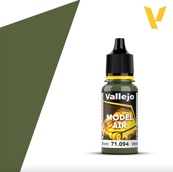 Pintura Acrílica - Vallejo Model Air 71.094 (Green Zinc) - Verde Zinc 18ml