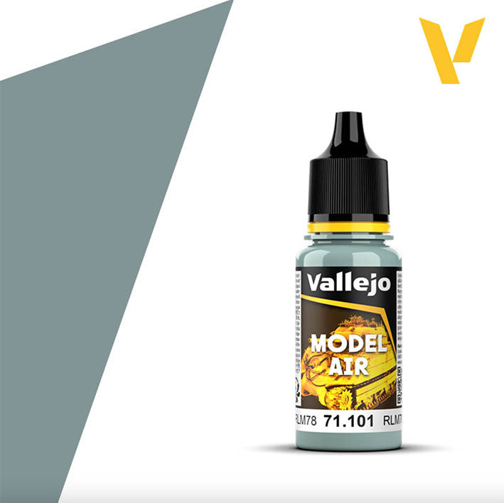 Pintura Acrílica - Vallejo Model Air 71.101 - RLM78 Hellblau 18ml