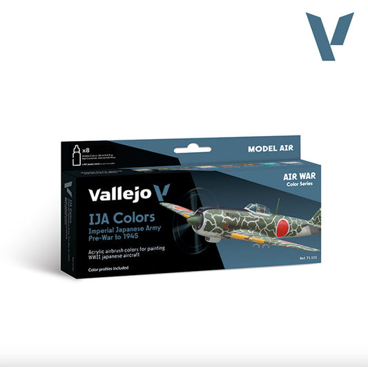 Pintura Acrílica - Vallejo Model Air Set de Pinturas 71.152 - Imperial Japanese Army (IJA) colors pre-war to 1945 (8 pz de 18ml)
