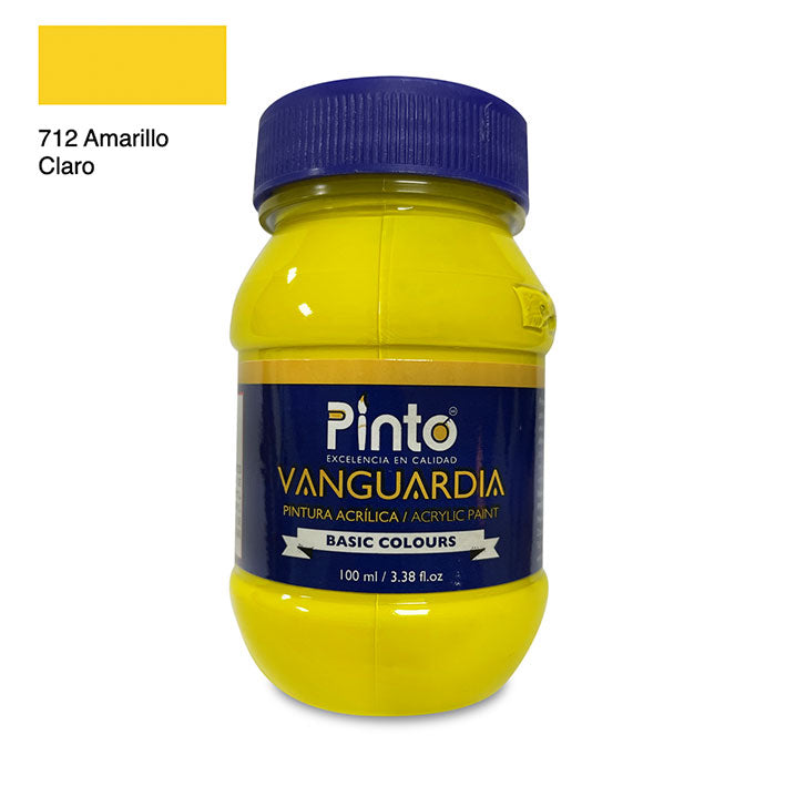 ACRÍLICA PINTO VANGUARDIA 712 - Amarillo Claro 100ML