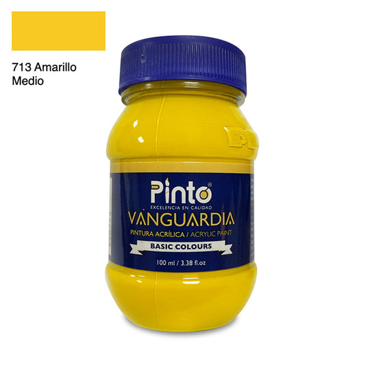 ACRÍLICA PINTO VANGUARDIA 713 - Amarillo  Medio 100ML