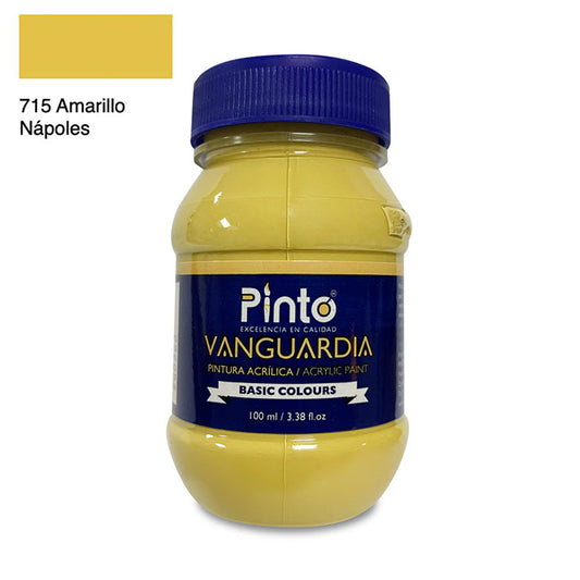 ACRÍLICA PINTO VANGUARDIA 715 - Amarillo  Nápoles 100ML