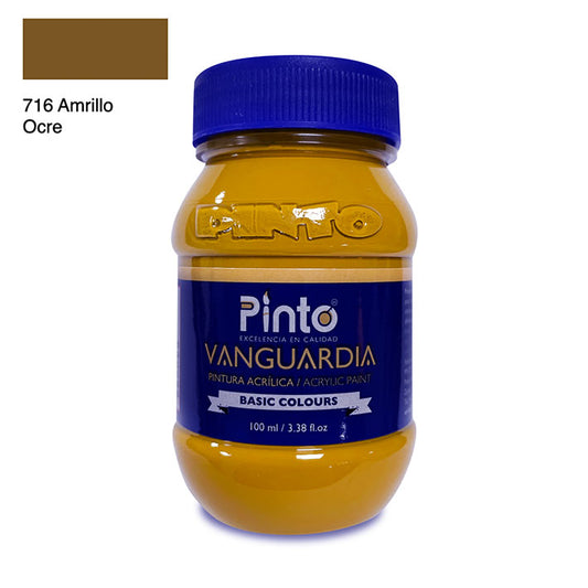 ACRÍLICA PINTO VANGUARDIA 716 - Amarillo Ocre 100ML