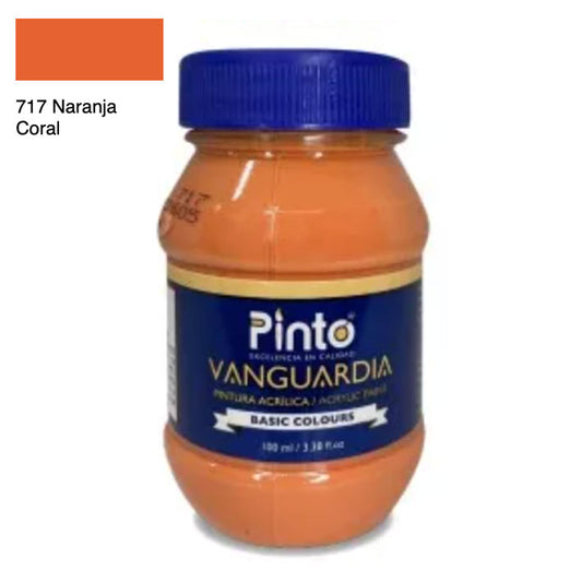 ACRÍLICA PINTO VANGUARDIA 717 - Naranja Coral 100ML