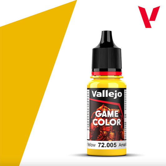 Pintura Acrílica - Vallejo Game Color 72.005 (Lunar Yellow) - Amarillo Lunar 18ml