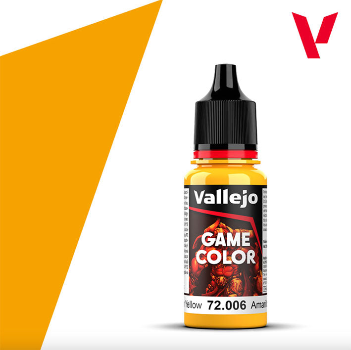 Pintura Acrílica - Vallejo Game Color 72.006 (Sunny Yellow) - Amarillo Soleado 18ml