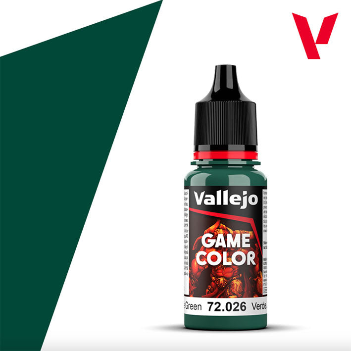 Pintura Acrílica - Vallejo Game Color 72.026 (Jade Green) - Verde Jade 18ml