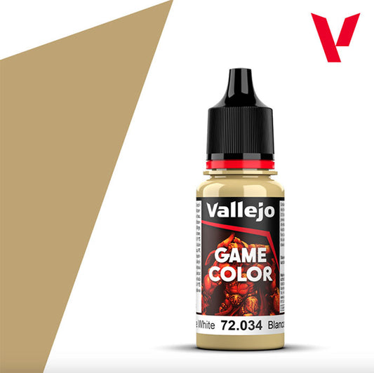 Pintura Acrílica - Vallejo Game Color 72.034 (Bone White) - Blanco Hueso 18ml