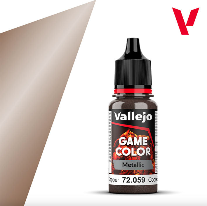 Pintura Acrílica - Vallejo Game Color 72.059 (Burnished Copper) - Cobre Bruñido 18ml