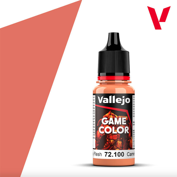 Pintura Acrílica - Vallejo Game Color 72.100 (Rosy Flesh) - Carne Rosa 18ml