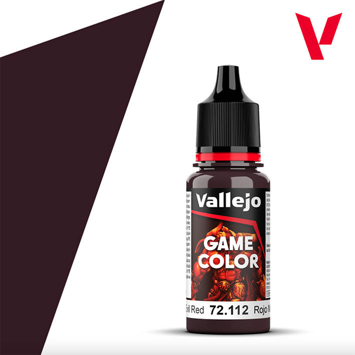 Pintura Acrílica - Vallejo Game Color 72.112 (Evil Red) - Rojo Maligno 18ml