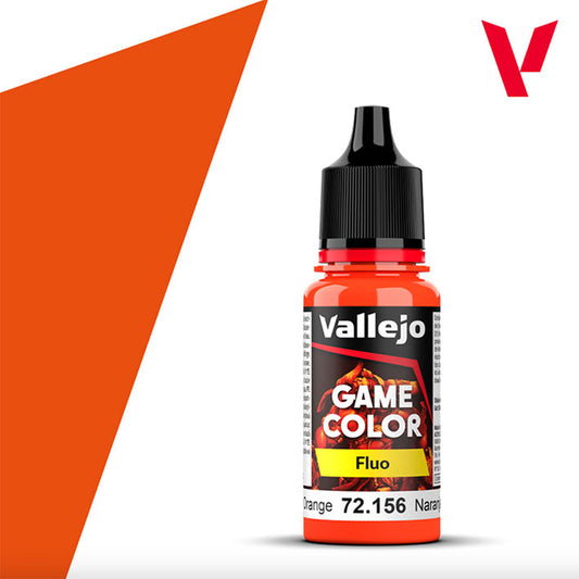 Pintura Acrílica - Vallejo Game Color 72.156 (Fluorescent Orange) - Naranja Fluorescente 18ml