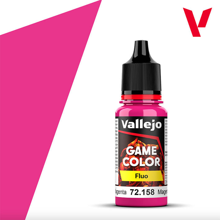 Pintura Acrílica - Vallejo Game Color 72.158 (Fluorescent Magenta) - Magenta Fluorescente 18ml