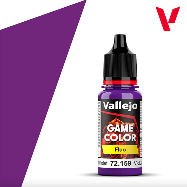 Pintura Acrílica - Vallejo Game Color 72.159 (Fluorescent Violet) - Violeta Fluorescente 18ml