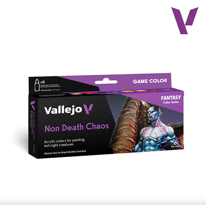 Pintura Acrílica -  Set de Pinturas - Vallejo Game Color 72.191 Non Death Chaos - 8pz de 18ml