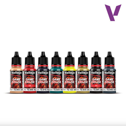 Pintura Acrílica -  Set de Pinturas - Vallejo Game Color 72.191 Non Death Chaos - 8pz de 18ml