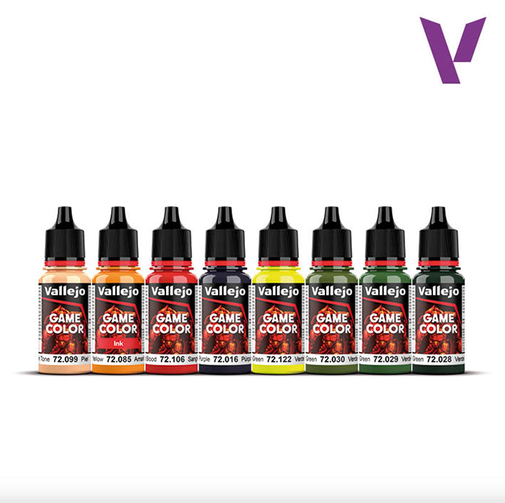 Pintura Acrílica -  Set de Pinturas - Vallejo Game Color 72.192 Orcs & Goblins - 8pz de 18ml