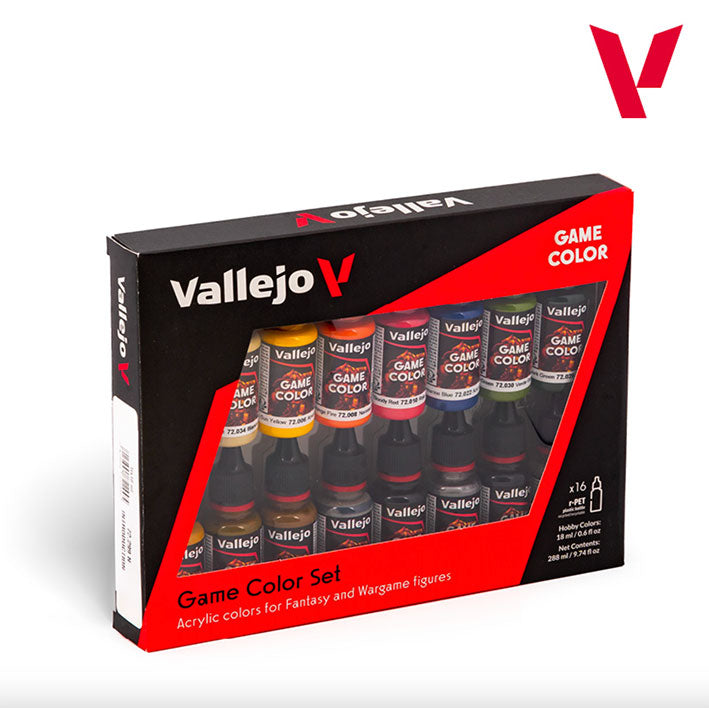 Pintura Acrílica - Vallejo Game Color Set de Pinturas 72.299 - Set de Introducción (16 pz de 18ml)
