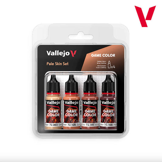 Pintura Acrílica - Vallejo Game Color Set de Pinturas 72.379 - Pale Skin Set - Set de Piel Pálida (4 pz de 18ml)