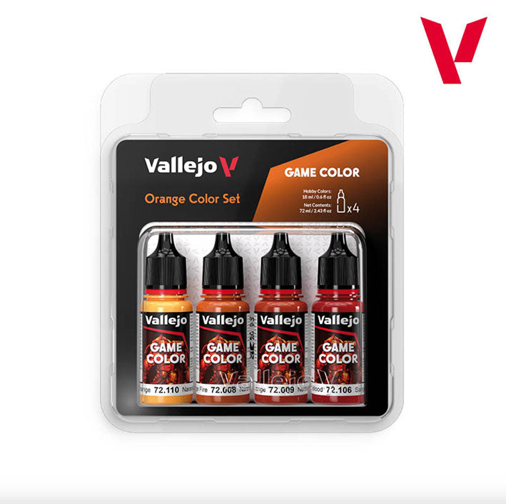 Pintura Acrílica - Vallejo Game Color Set de Pinturas 72.381 - Orange Color Set - Naranjas (4 pz de 18ml)