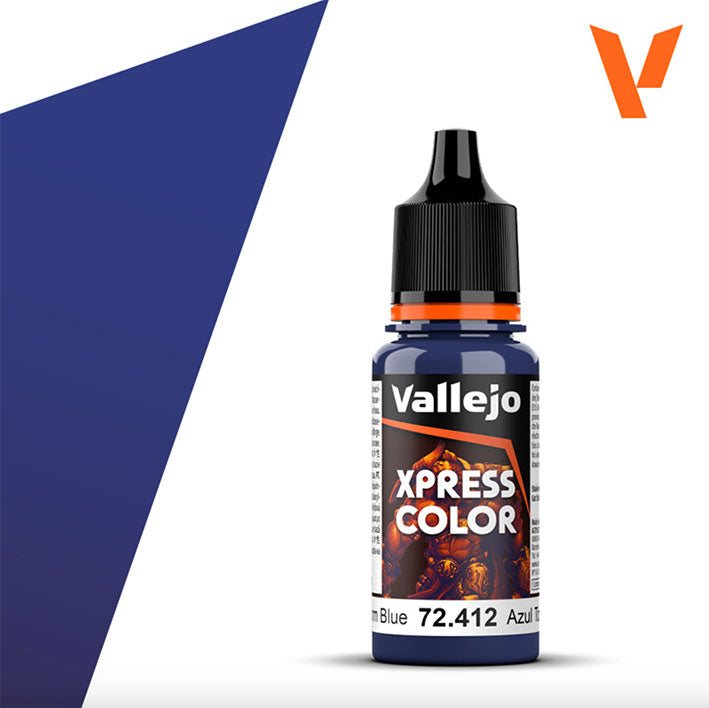 Pintura Acrílica - Vallejo Xpress Color 72.412 ( Storm Blue) - Azul Tormenta 18ml