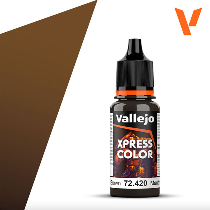 Pintura Acrílica - Vallejo Xpress Color 72.420 (Wasteland Brown) - Marrón Yermo 18ml