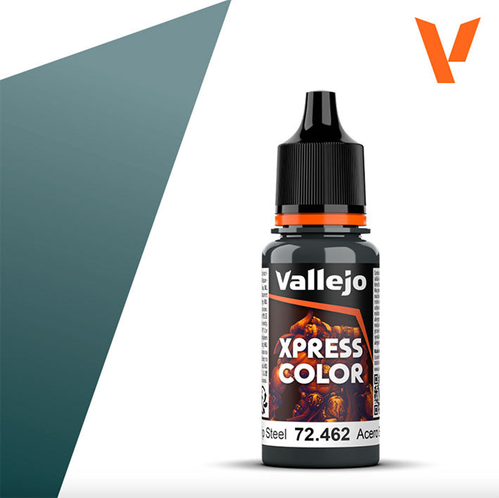 Pintura Acrílica - Vallejo Xpress Color 72.462 (Star Steel) - Acero Estelar 18ml