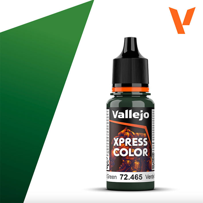Pintura Acrílica - Vallejo Xpress Color 72.465 (Forest Green) - Verde Bosque 18ml