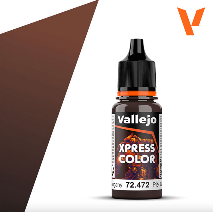 Pintura Acrílica - Vallejo Xpress Color 72.472 (Mahogany Leather) - Piel Caoba 18ml