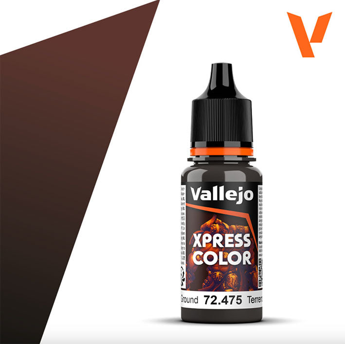 Pintura Acrílica - Vallejo Xpress Color 72.475 (Muddy Ground) - Terreno Embarrado 18ml