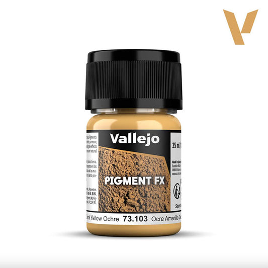 Vallejo Pigmentos - Pigment FX 73.103 - Ocre Amarillo Oscuro (Dark Yellow Ochre) 35ml / 30 gr aprox.