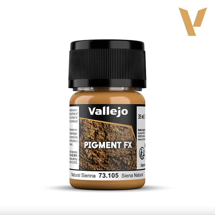 Vallejo Pigmentos - Pigment FX 73.105 - Siena Natural (Natural Sienna) 35ml / 30 gr aprox.