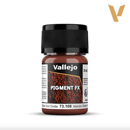 Vallejo Pigmentos - Pigment FX 73.108 - Marrón Óxido de Hierro (Brown Iron Oxide) 35ml / 30 gr aprox.