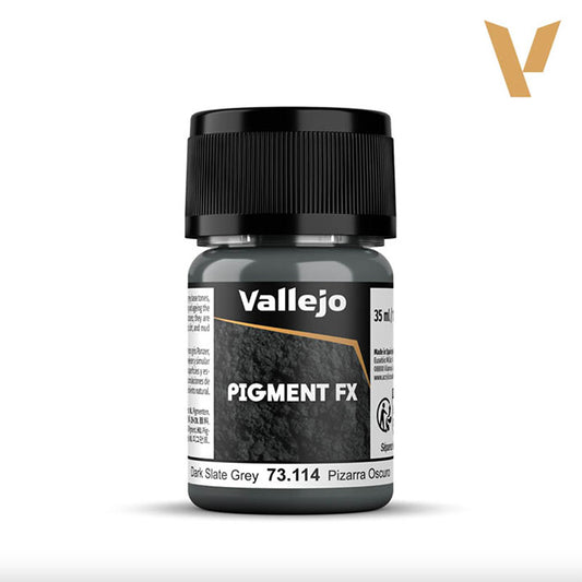Vallejo Pigmentos - Pigment FX 73.114 - Pizarra Oscuro (Dark Slate Grey) 35ml / 30 gr aprox.