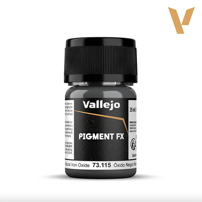 Vallejo Pigmentos - Pigment FX 73.115 - Óxido Negro Natural (Natural Iron Oxide) 35ml / 30 gr aprox.
