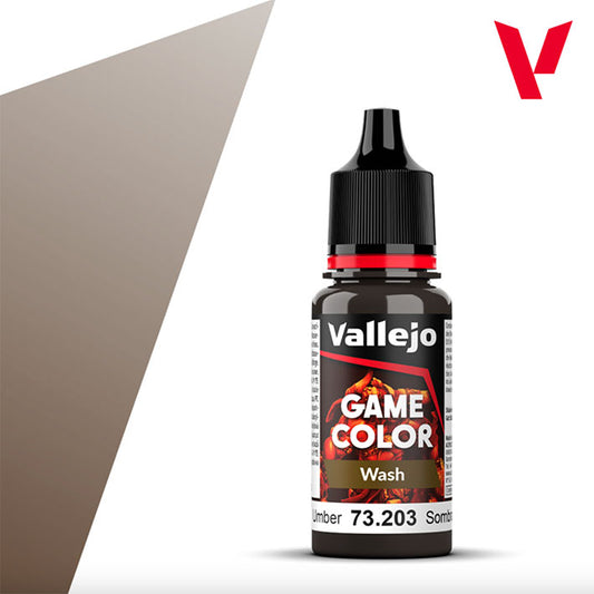 Vallejo Game Color - Wash Acrílico (Base Agua) - Lavado Sombra 73.203 (Umber) 18ml