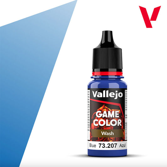 Vallejo Game Color - Wash Acrílico (Base Agua) - Lavado Azul 73.207 (Blue) 18ml