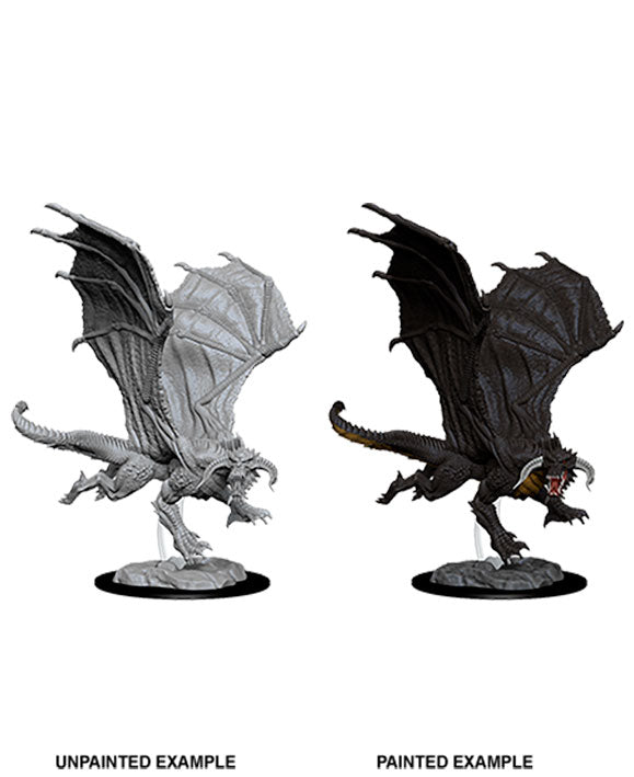 Miniatura SIN PINTAR - WizKids - D&D Nolzur's - Young Black Dragon