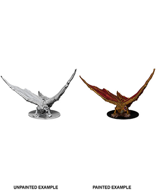 Miniatura SIN PINTAR - D&D - Nolzur's Marvelous - Young Brass Dragon