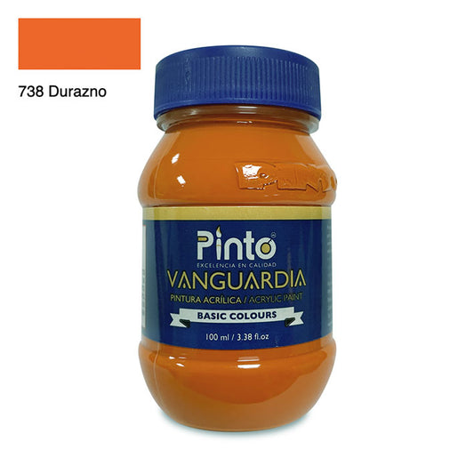 ACRÍLICA PINTO VANGUARDIA 738 - Durazno 100ML