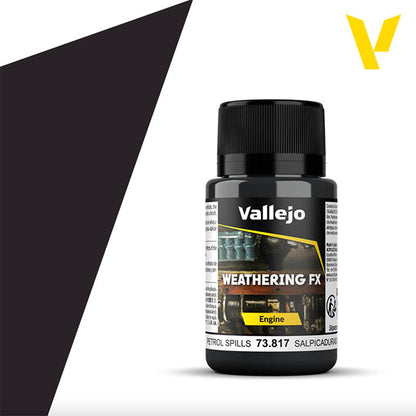Efectos Base Agua - Vallejo Weathering FX 73.817 (Petrol Spills) - Salpicaduras de Petroleo 40ml