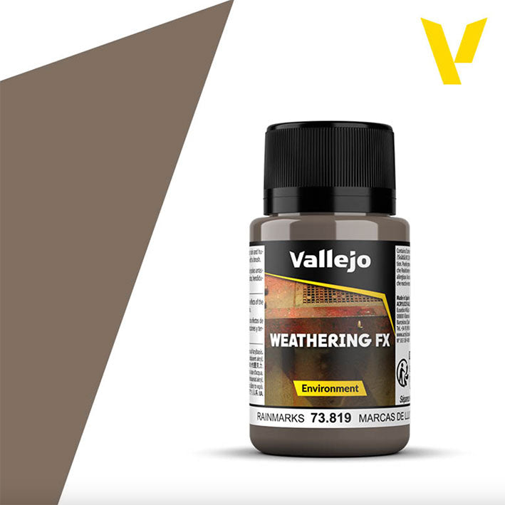 Efectos Base Agua - Vallejo Weathering FX 73.819 (Rainmarks) - Marcas de Lluvia 40ml