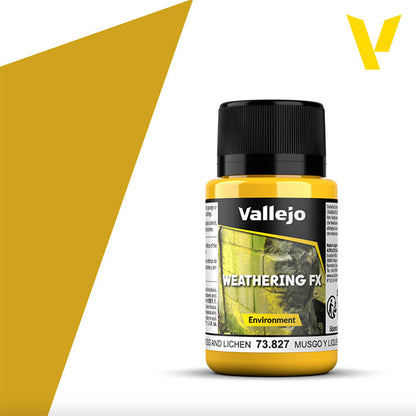 Efectos Base Agua - Vallejo Weathering FX 73.827 ( Moss and Lichen) - Efectos de Musgo y Líquen 40ml